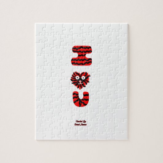 I Fuzzy U Puzzle (20,32 cm x 25,4 cm) (Vertikal)