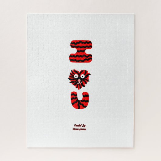 I Fuzzy U Puzzle (40,64 cm x 50,8 cm) (Vertikal)