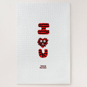 I Fuzzy U Puzzle (50,8 cm x 76,2 cm)