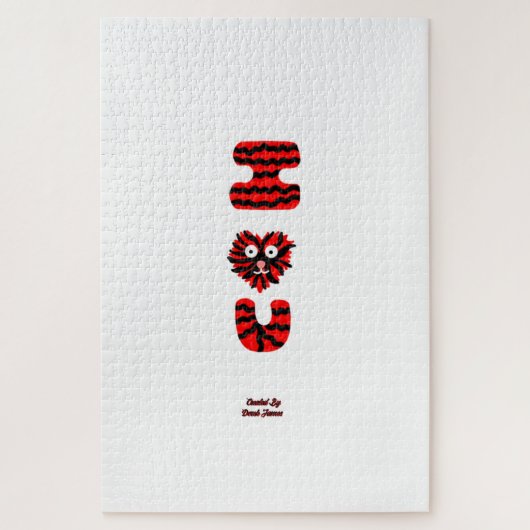 I Fuzzy U Puzzle (50,8 cm x 76,2 cm) (Vertikal)