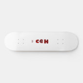 I Fuzzy U Skateboard (Horizontal)