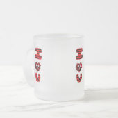 I Fuzzy U Small Mattiert Glass Tasse (Vorderseite Links)