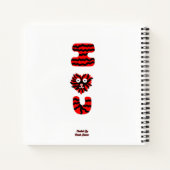 I Fuzzy U Spiral Notebook Notizblock (Rückseite)
