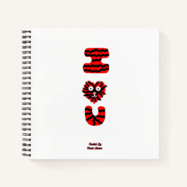 I Fuzzy U Spiral Notebook Notizblock