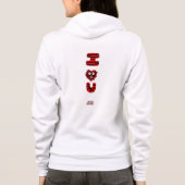 I Fuzzy U Women's Bella+Leinwand Full-Zip Hoodie (Rückseite)