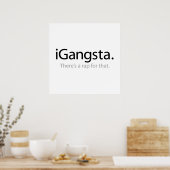 i Gangsta - Dafür gibt es einen Rap Poster (Küche)