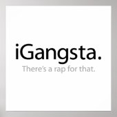 i Gangsta - Dafür gibt es einen Rap Poster (Vorne)