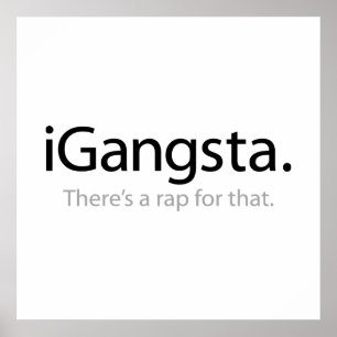 i Gangsta - Dafür gibt es einen Rap Poster