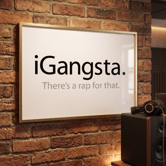 i Gangsta - Dafür gibt es einen Rap Poster