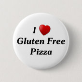 I geben Liebe-Gluten Pizza frei Button (Vorderseite)
