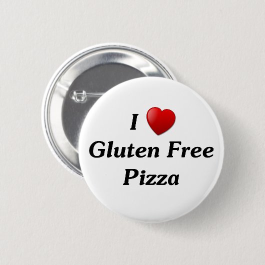 I geben Liebe-Gluten Pizza frei Button (Vorne & Hinten)