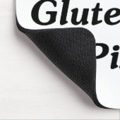 I geben Liebe-Gluten Pizza frei Mousepad (Ecke)