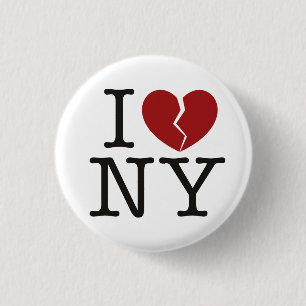 I [gebrochenes Herz] NY Button