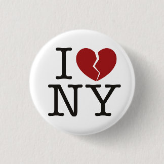 I [gebrochenes Herz] NY Button