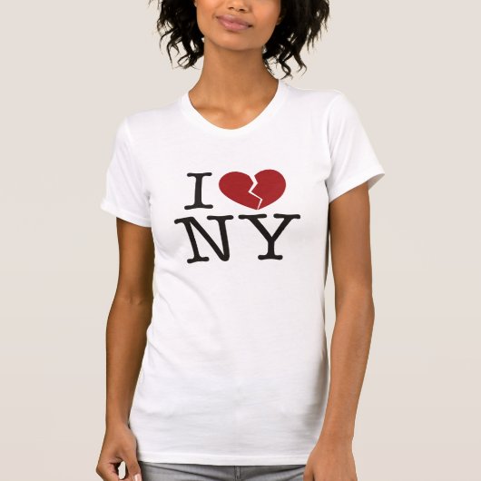 I [gebrochenes Herz] NY T-Shirt (Vorderseite)