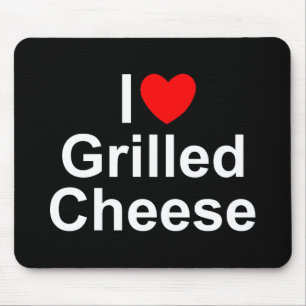 I gegrillter Käse der Liebe-(Herz) Mousepad