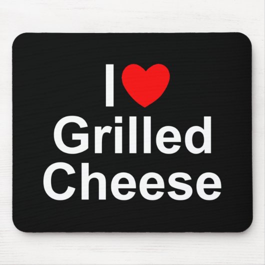 I gegrillter Käse der Liebe-(Herz) Mousepad (Vorne)