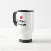 I gegrillter Käse der Liebe-(Herz) Reisebecher (Vorderseite Links)