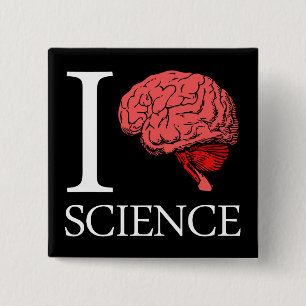 I Gehirn-Wissenschaft (ich kenne Wissenschaft) Button