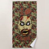 I Gehirn-Zombies Strandtuch (Vorderseite)