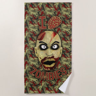 I Gehirn-Zombies Strandtuch