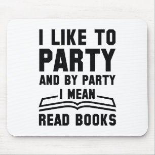 I gemeine gelesene Bücher Mousepad
