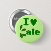 I Gemüse/Gärtner des Liebe-Kohl-(i-Herz-Kohl) Button (Vorne & Hinten)