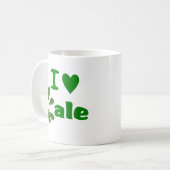 I Gemüse/Gärtner des Liebe-Kohl-(i-Herz-Kohl) Kaffeetasse (Vorderseite Links)