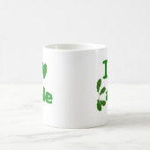 I Gemüse/Gärtner des Liebe-Kohl-(i-Herz-Kohl) Kaffeetasse (Mittel)