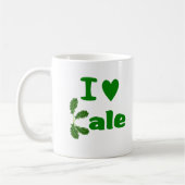 I Gemüse/Gärtner des Liebe-Kohl-(i-Herz-Kohl) Kaffeetasse (Links)