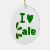 I Gemüse/Gärtner des Liebe-Kohl-(i-Herz-Kohl) Keramik Ornament (Rechts)