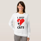 I GERADE LIEBE-KATZEN T-Shirt (Vorne ganz)