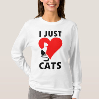 I GERADE LIEBE-KATZEN T-Shirt