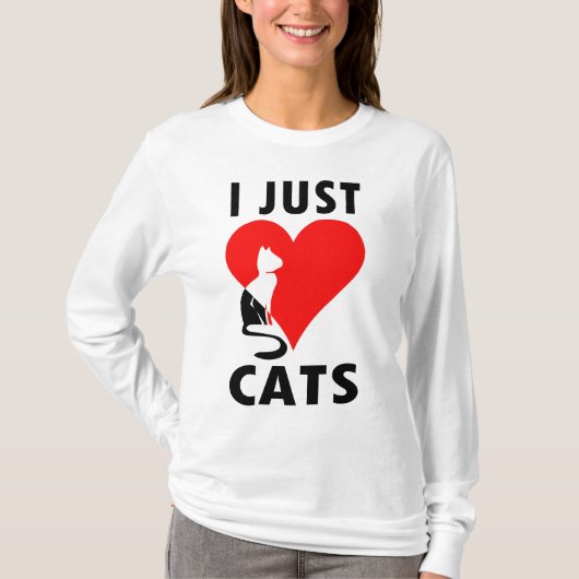 I GERADE LIEBE-KATZEN T-Shirt (Vorderseite)