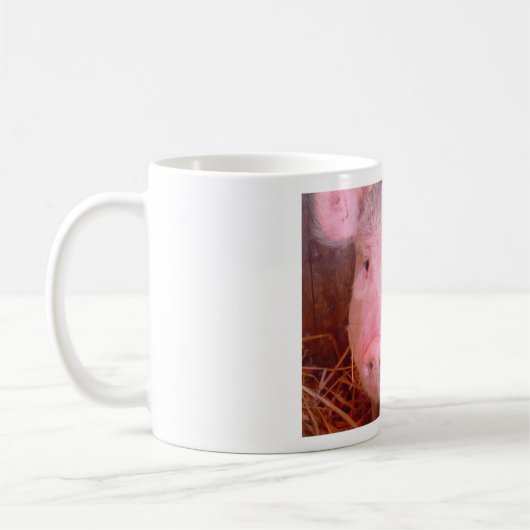 I gerade Liebe-Schweine Kaffeetasse (Links)