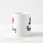 I Geschirr-Laufen der Liebe-(Herz) Kaffeetasse (Mittel)