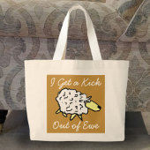 "I get a kick out of ewe" Sheep Project Bag Jumbo Stoffbeutel