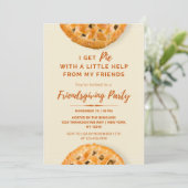 I Get Pie Friendsgiving Party Einladung (Stehend Vorderseite)
