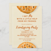 I Get Pie Friendsgiving Party Einladung (Vorne/Hinten)