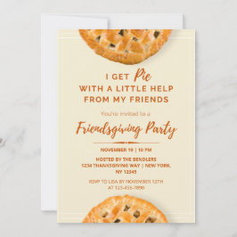 I Get Pie Friendsgiving Party Einladung