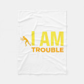 I Get Us Into Out Of Trouble Set Matching Couples Fleecedecke (Vorderseite)