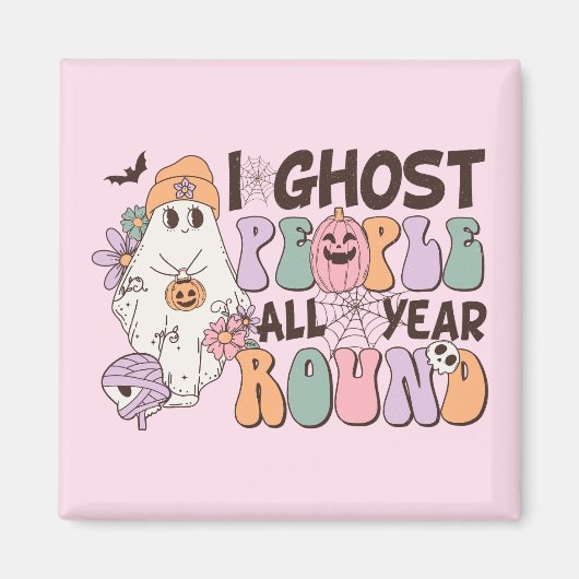 I Ghost People Halloween Magnet (Vorne)