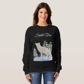 I GIVE SNOW FOX   animal pun Sweatshirt (Vorne ganz)