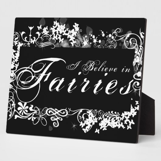 I Glaube in Fairies Dark Fotoplatte (Seite)