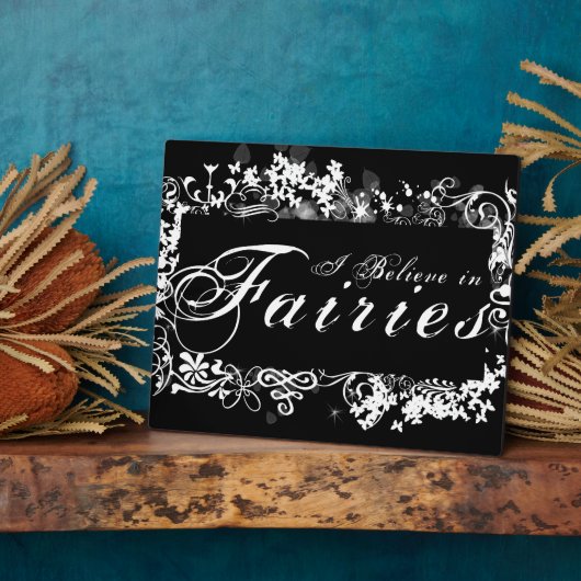 I Glaube in Fairies Dark Fotoplatte (Seite)