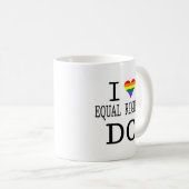 I gleiche Rechte Liebe DCs Kaffeetasse (VorderseiteRechts)