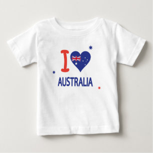 I glücklicher Australien Tag LIEBE-AUSTRALIENS am Baby T-shirt