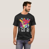 I Go Bi Bisexual Rainbow Pride March Bisexuality L T-Shirt (Vorne ganz)