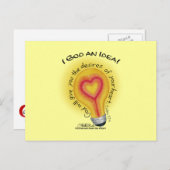 I God an Idea Lightbulb Postkarte (Vorne/Hinten)