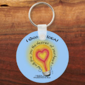 I God an Idea Lightbulb Schlüsselanhänger (Vorderseite)